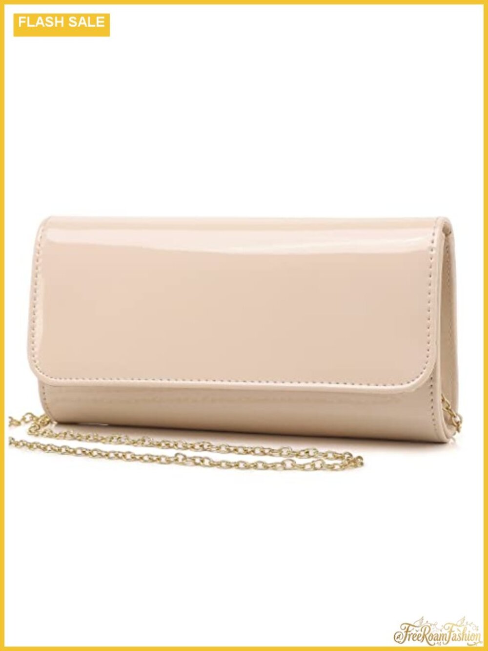 Patent Leather Envelope Clutch Evening Handbag Chain Shoulder Bag Party Purse